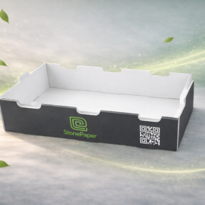 Boîte Plateau Écologique StonePaper pour Fruits & Légumes
